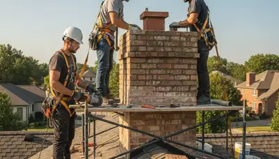 Milwaukee, WI chimney repair by FX Remodeling & Exteriors for cracks, mortar failure, and storm damage
