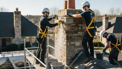 Milwaukee, WI chimney repair by FX Remodeling & Exteriors for cracks, mortar damage, and storm repairs