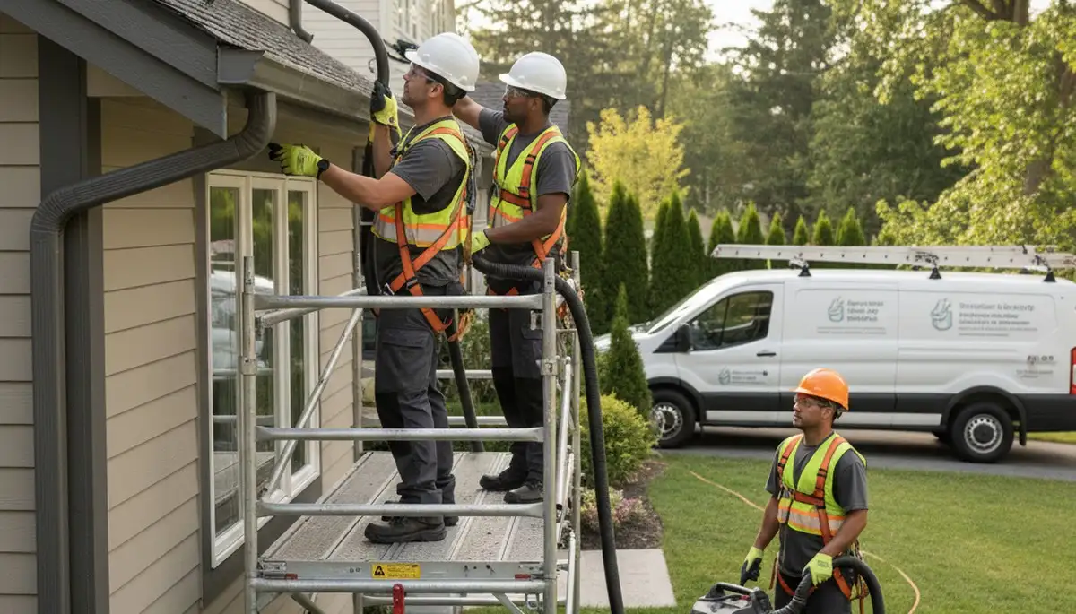 Milwaukee, WI gutter cleaning service for siding and exterior protection by FX Remodeling & Exteriors