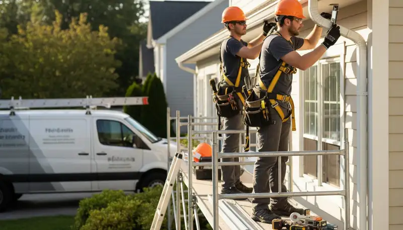 Milwaukee, WI gutter repair by FX Remodeling & Exteriors for leaks, sagging sections, and storm damage