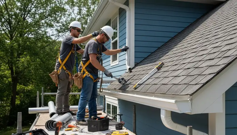 Milwaukee, WI gutter repair by FX Remodeling & Exteriors for leaks, sagging sections, and storm damage