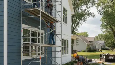 Milwaukee, WI siding contractor service image for exterior home siding installation and repair