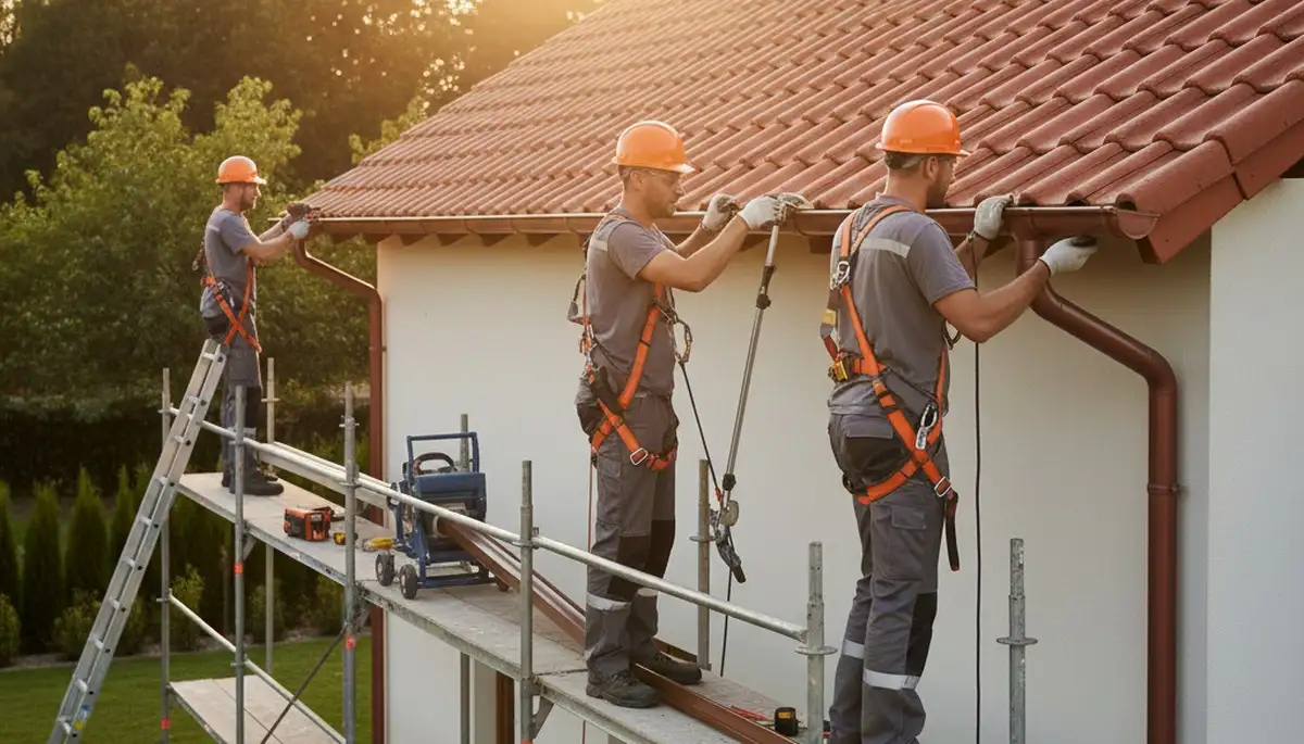Milwaukee, WI seamless gutter installation by FX Remodeling & Exteriors for home water protection