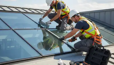 Milwaukee, WI siding contractor repairing skylight leaks and seal failure on a home exterior