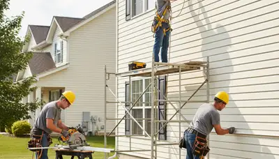 Vinyl siding installation on Milwaukee, WI home by FX Remodeling & Exteriors