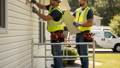 Vinyl siding repair service in Milwaukee, WI for cracked and storm-damaged exterior siding
