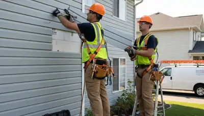 Vinyl siding repair service in Milwaukee, WI for cracked, warped, and storm-damaged siding